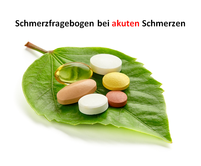 Schmerzfragebogen bei akuten Schmerzen
