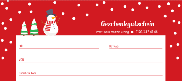 Gutschein 20 Euro (Motiv Weihnachten... 