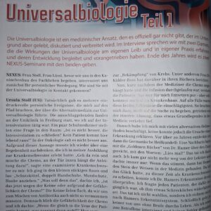 NEXUS Teil 1 Interview zur Universalbiologie